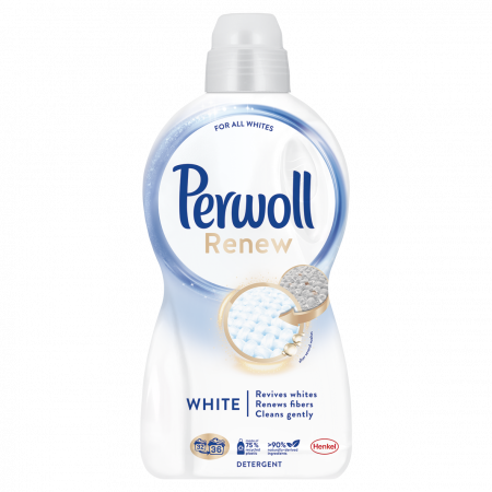 Detergent si balsam rufe - Detergent Lichid Pentru Rufe, Perwoll, Renew White, 1.98 l, 36 spalari