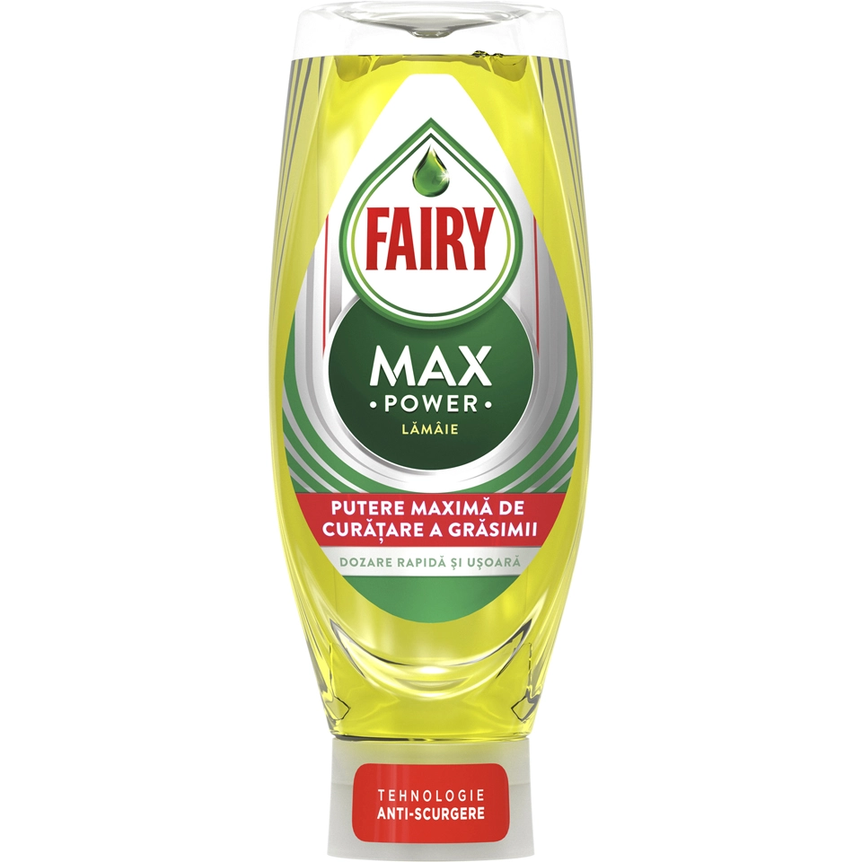 Casa si curatenie - Detergent Lichid Pentru Vase, Fairy, Max Power, Lamaie, 730ml