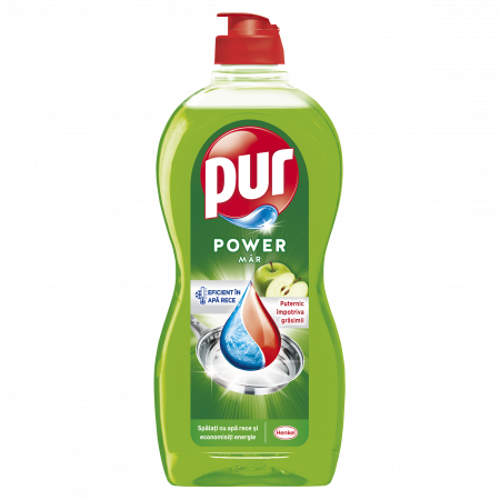 Casa si curatenie - Detergent Lichid Pentru Vase, Pur, Duo Power Apple, 450 ml