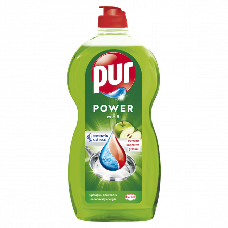 Casa si curatenie - Detergent Lichid Pentru Vase, Pur, Duo Power Apple,  1.2 L
