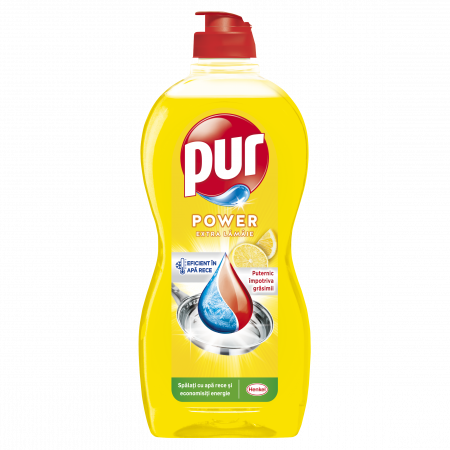 Casa si curatenie - Detergent Lichid Pentru Vase, Pur, Duo Power Lemon, 450 ml