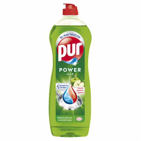 Casa si curatenie - Detergent Lichid Pentru Vase, Pur, Duo Power Apple, 750 ml