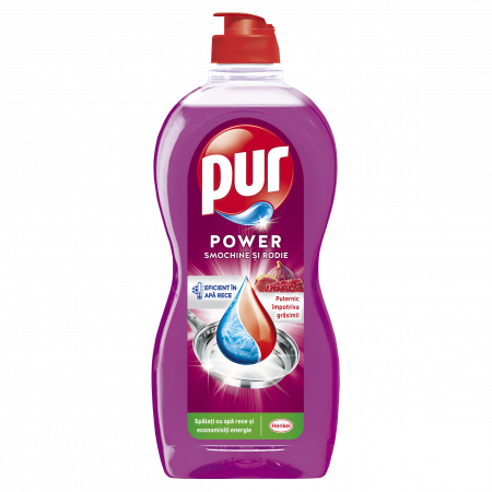 Casa si curatenie - Detergent Lichid Pentru Vase, Pur, Duo Power Smochine si Rodie, 450 ml