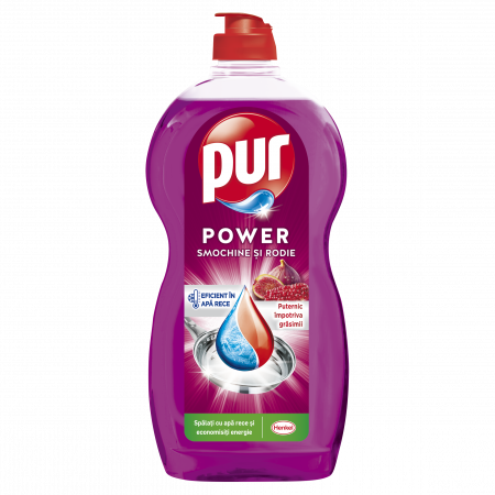 Detergenti vase - Detergent Lichid Pentru Vase, Pur, Duo Power Smochine si Rodie, 1.2 L