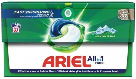 Detergent si balsam rufe - Detergent Pentru Rufe Capsule, Ariel, Mountain Spring, 37 Spălări