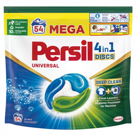 Detergent si balsam rufe - Detergent Pentru Rufe Capsule, Persil, Discs Universal, 54 spalari