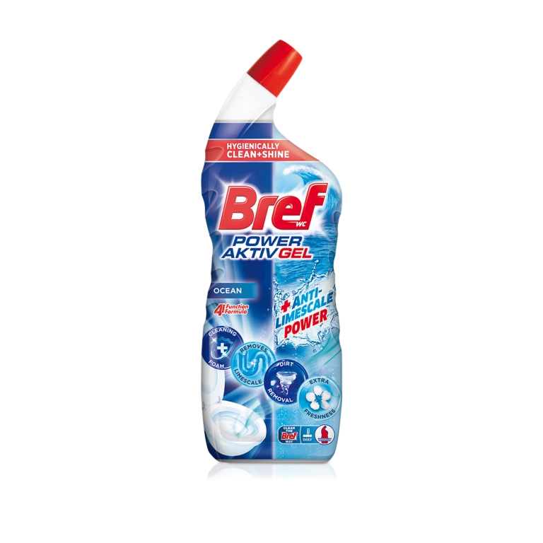 Casa si curatenie - Deterget Pentru Toaleta, Bref, Power Aktiv Gel, Ocean, 700ml