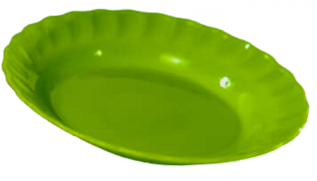 Farfurii - Farfurie Imprimata, Sterk, Plastic, Verde, 20 x 3 cm