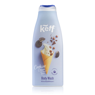 Ingrijire pentru el - Gel De Dus, Keff, Cu Parfum De Inghetata Cu Biscuiti, 500 ml