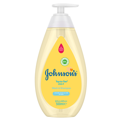 Ingrijire bebe - Lotiune De Spalare Si Sampon, Johnson's Baby, 2 in 1, Top to Toe, 500 ml