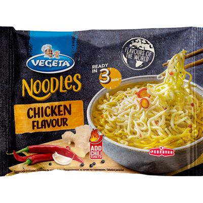 Preparare Rapida - Paste Rapide Cu Gust De Gaina, Vegeta, Noodles Chicken Flavour, 75g