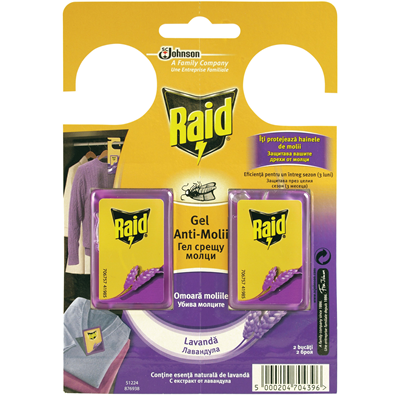 Consumabile locuinta - Odorizant Anti Molii, Raid, Lavanda, 2 bucati