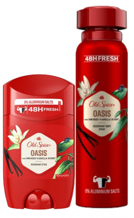 Pachete promo - Pachet Promo, Old Spice, Antiperspirant + Spray, Oasis, 50 ml + 150 ml