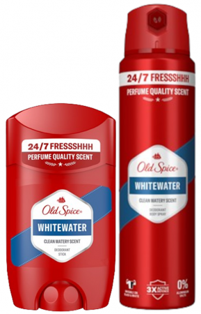 Ingrijire personala - Pachet Promo, Old Spice, Antiperspirant + Spray, White Water, 50 ml + 150 ml