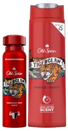 Ingrijire personala - Pachet Promo, Old Spice, Spray + Gel De Dus, Tiger Claw, 150 ml + 400 ml