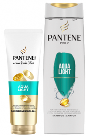 Ingrijire personala - Pachet Promo, Pantene Pro-V, Aqua Light, Sampon + Balsam, 400 ml + 275 ml