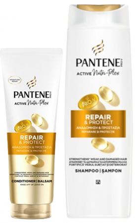 Ingrijire personala - Pachet Promo, Pantene Pro-V, Repair & Protect, Sampon + Balsam, 400 ml + 275 ml
