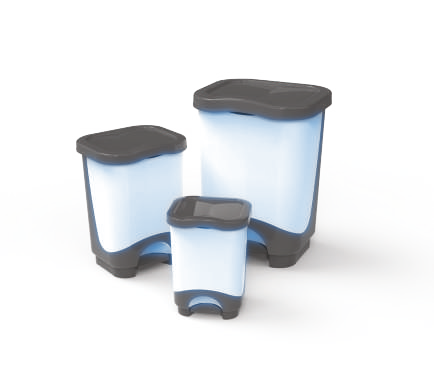 Pachete promo - Pachet Promo, Sterk, Cosuri De Gunoi Casandra, Plastic, Albastru, 28L + 13L + 6L