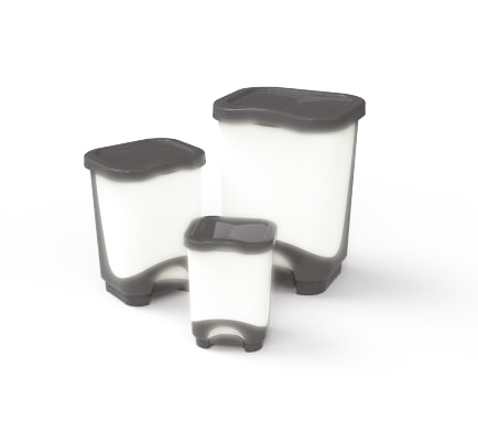 Pachete promo - Pachet Promo, Sterk, Cosuri De Gunoi Casandra, Plastic, Bej, 28L + 13L + 6L