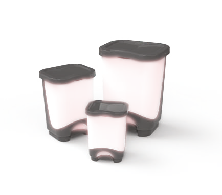 Pachete promo - Pachet Promo, Sterk, Cosuri De Gunoi Casandra, Plastic, Roz, 28L + 13L + 6L