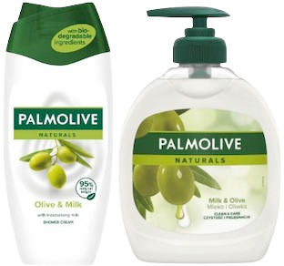 Ingrijire pentru el - Pachet Promotional, Palmolive, Milk & Olive, Gel De Dus 750 ml + Sapun Lichid 300 ml