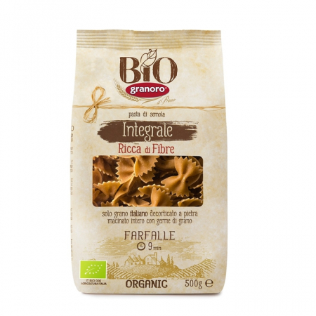Bacanie - Paste Farfalle Integrale Nr. 198 Bio, Granoro, 500g