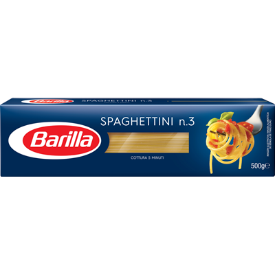 Bacanie - Paste Spaghettini Nr 3, Barilla, 500g
