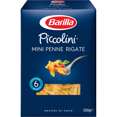 Bacanie - Paste Mini Penne Rigate , Barilla, 500g