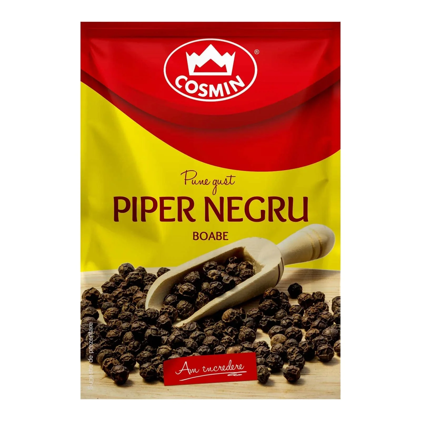 Condimente - Piper Negru Boabe, Cosmin, 17g
