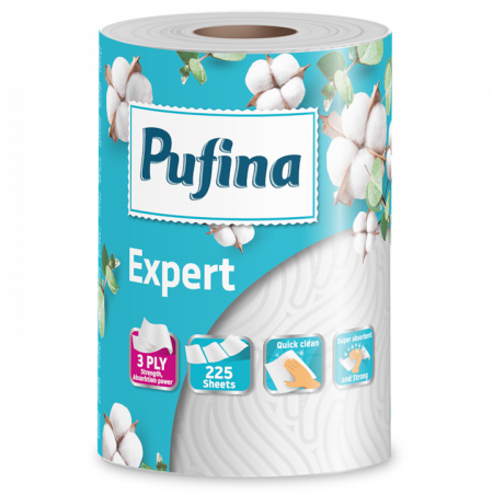 Consumabile locuinta - Prosop De Bucatarile, Pufina, Expert, 3 Straturi, 225 Foi