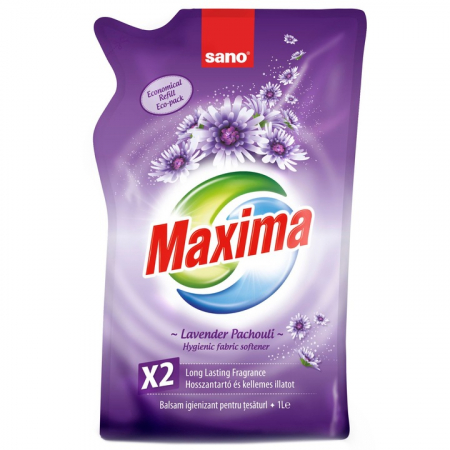 Detergent si balsam rufe - Rezerva Balsam De Rufe, Sano, Maxima Lavander & Pachouli, 1L