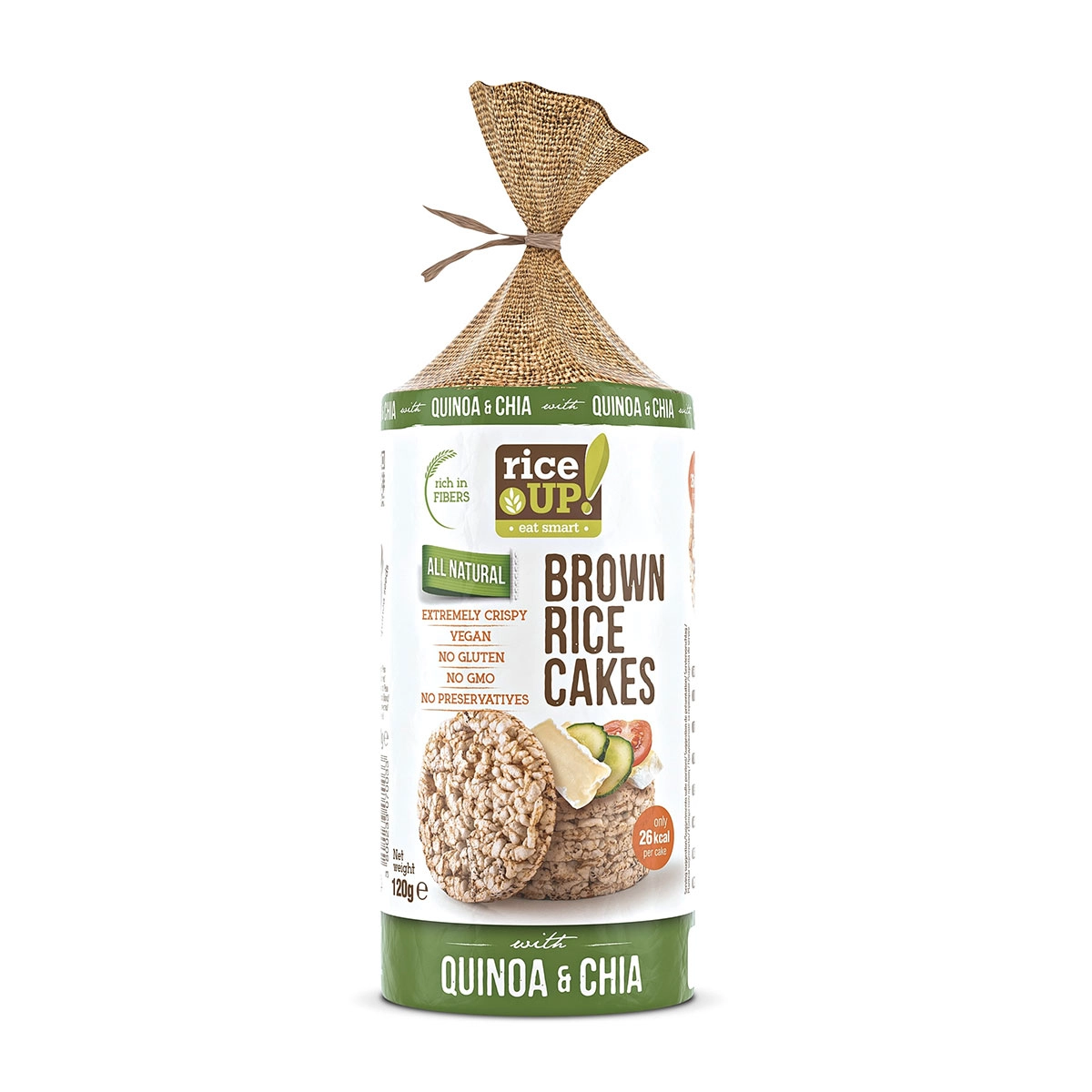 Bacanie - Rondele Din Orez Cu Chia & Quinoa, RiceUP, 120g