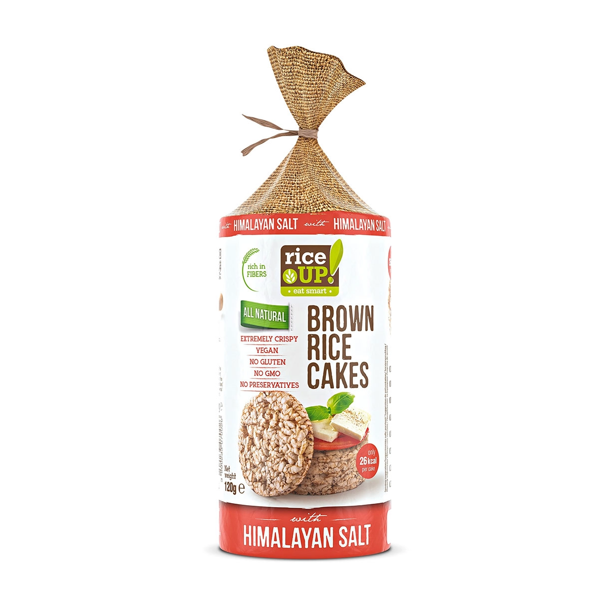 Bacanie - Rondele Din Orez Cu Sare De Himalaya, RiceUP, 120g