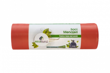 Saci Menajeri, EcoFirend, Diverse Culori, 120l, 10 saci/rola [3]