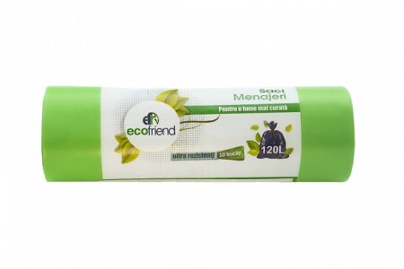 Saci Menajeri, EcoFirend, Diverse Culori, 120l, 10 saci/rola [4]