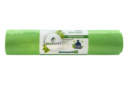 Saci Menajeri, EcoFriend, Diverse Culori, 240l, 10 saci/rola [1]
