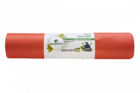 Saci Menajeri, EcoFriend, Diverse Culori, 240l, 10 saci/rola [4]