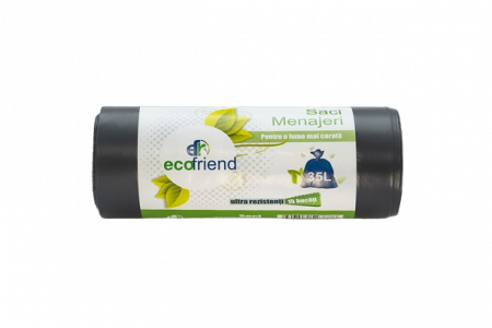 Saci Menajeri, EcoFriend, Diverse Culori, 35l, 15 saci/rola [3]