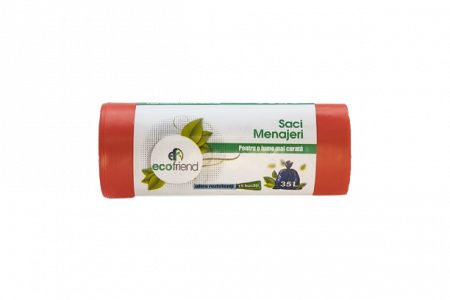 Saci Menajeri, EcoFriend, Diverse Culori, 35l, 15 saci/rola [4]