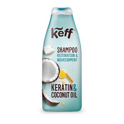 Ingrijire pentru el - Sampon, Keff, Keratin & Coconut Oil, 500 ml