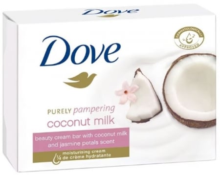 Gel dus si sapun - Sapun Crema, Dove, Cu Lapte De Cocos, 90g