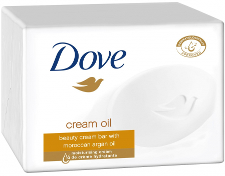 Gel dus si sapun - Sapun Crema, Dove, Ulei De Argan, 90g