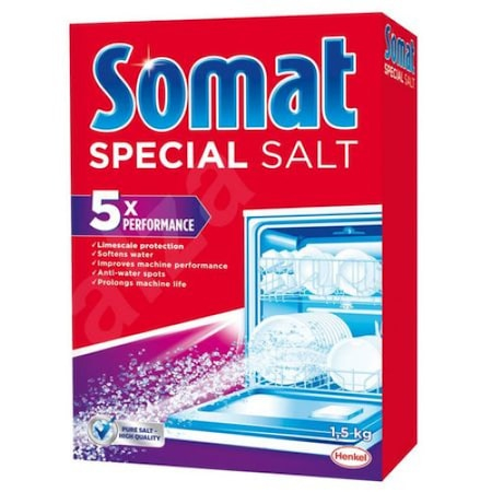 Detergenti vase - Sare Pentru Masina De Spalat Vase, Somat, 5x Performance, Special Salt, 1.5kg