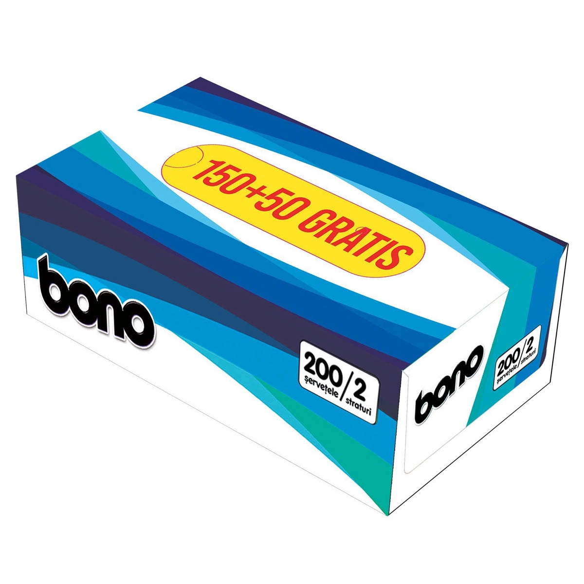 Consumabile locuinta - Servetele Din Hartie, Bono, 2 Straturi, 150 + 50 buc