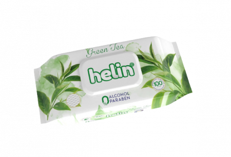 Casa si curatenie - Servetele Umede, Helin, Green Tea, 100 bucati