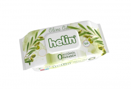 Servetele umede - Servetele Umede, Helin, Olive Oil, 64 bucati
