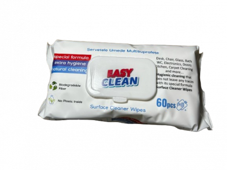 Servetele Umede Multisuprafete, Helin, Easy Clean, 60 buc XXL [1]
