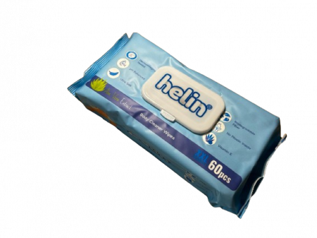 Servetele Umede Pentru Corp, Helin, Body Cleaner Wipes, 60 buc XXL [1]