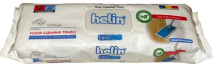 Casa si curatenie - Servetele Umede Pentru Mop Cu Otet Si Bicarbonat, Helin, Easy Mop, White Soap, 320 x 220 mm, 36 buc