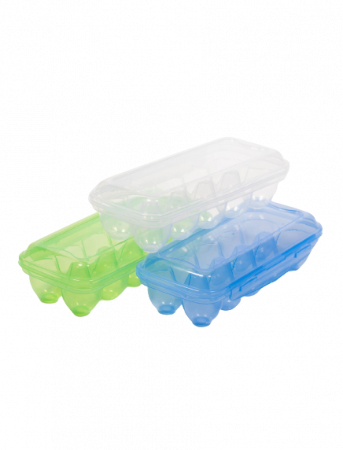 Accesorii bucatarie - Suport 10 Oua, Sterk, Plastic, Diverse Culori, 27x12x7 cm
